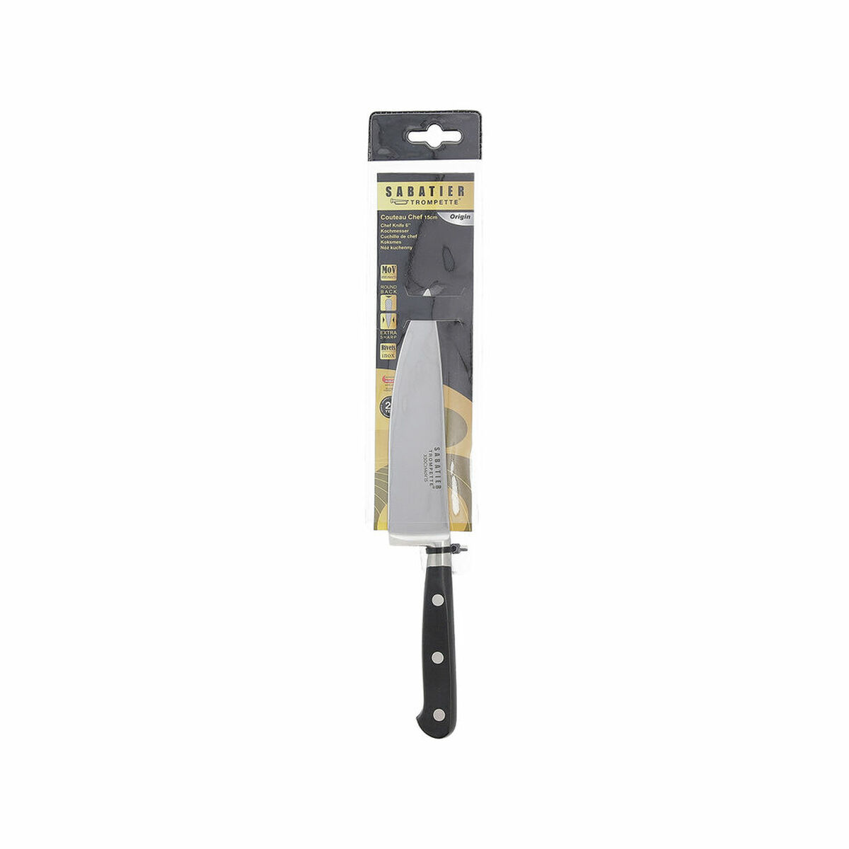 Coltello da chef Sabatier Origin Acciaio Metallo 15 cm (Pack 6x)